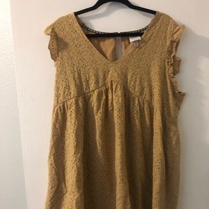 Women’s casual yellow dress